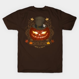 Halloween pumpkin original illustration. Jack o Lantern Trick or treat. T-Shirt